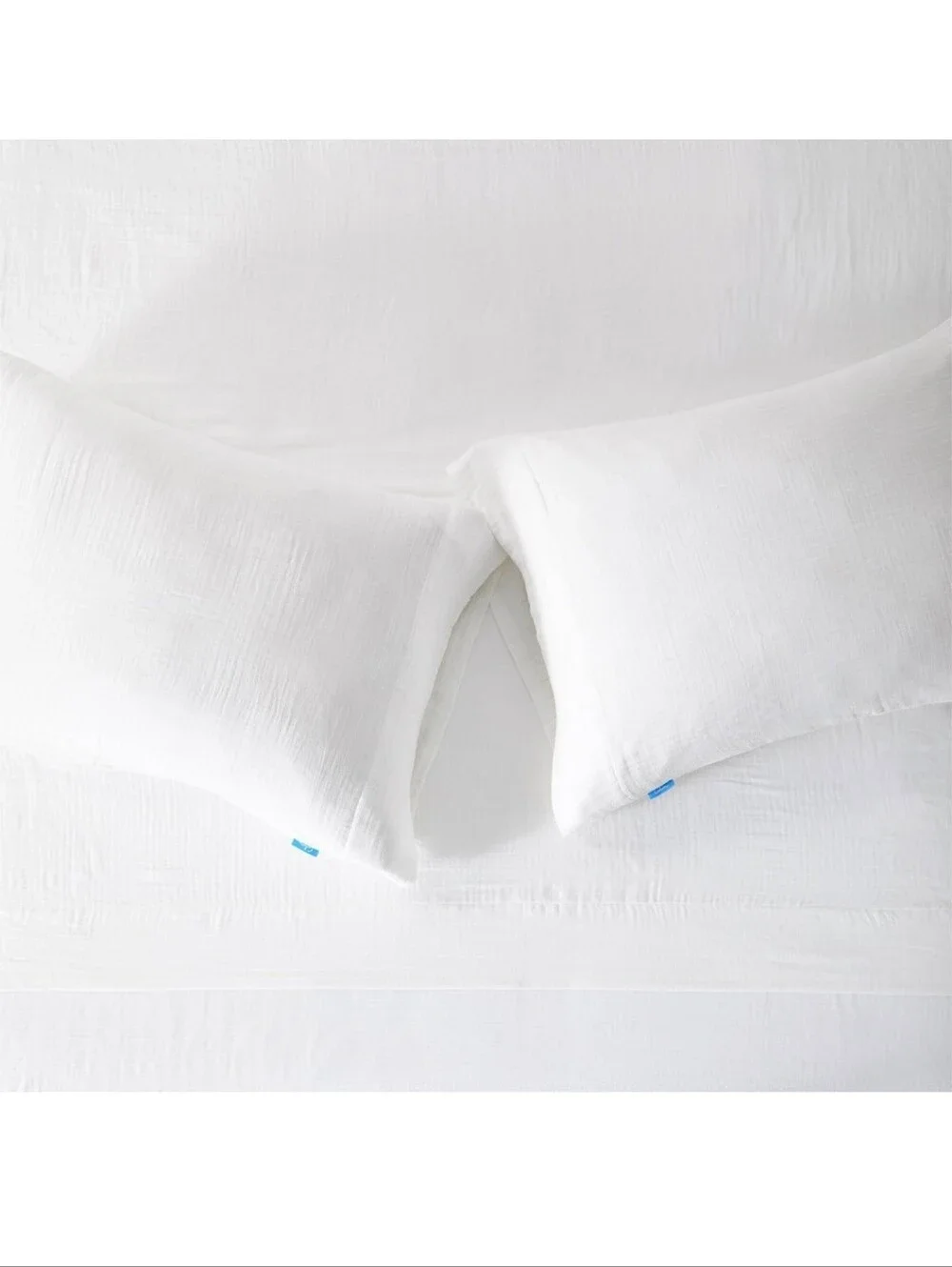 New!Calm Luxury White Queen Sheet Set Soft Breathable Gauze Bedding Cottagecore